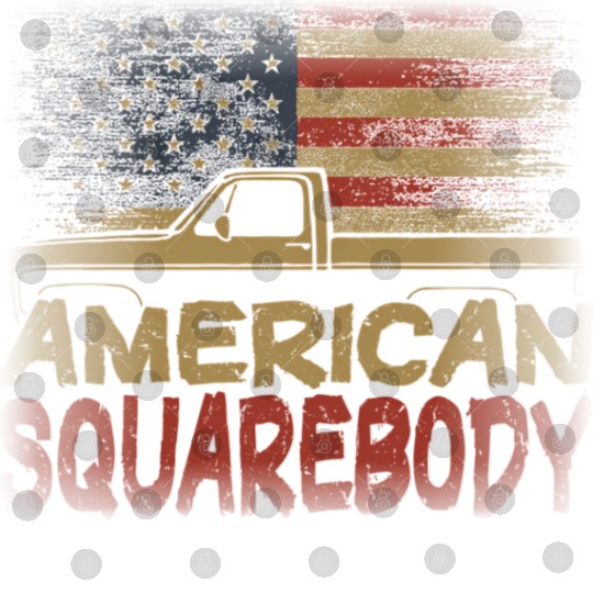 American Flag Square Body American Squarebody Truc Digital Files