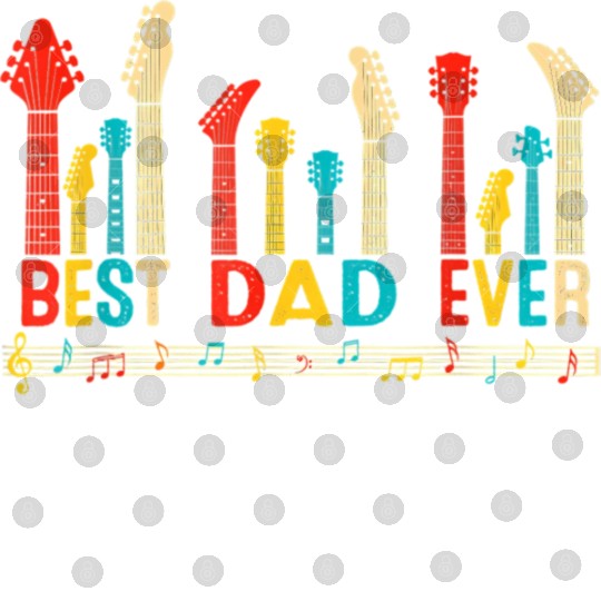 Best Dad Ever Daddy Guitar Vintage Guitar Fathers Digital Files