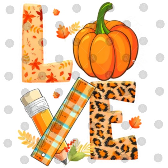 Love Teacher Life Happy Fall Y'all Autumn Teacher Digital Files
