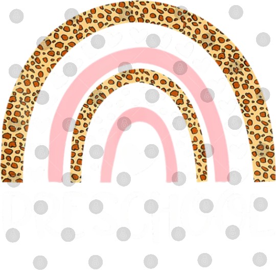 Preschool Teacher Leopard Rainbow Teacher Back To Digital Files