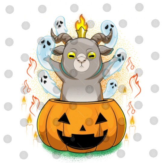 Trick Or Souls Halloween Baphomet Satanic Pumpkin Digital Files