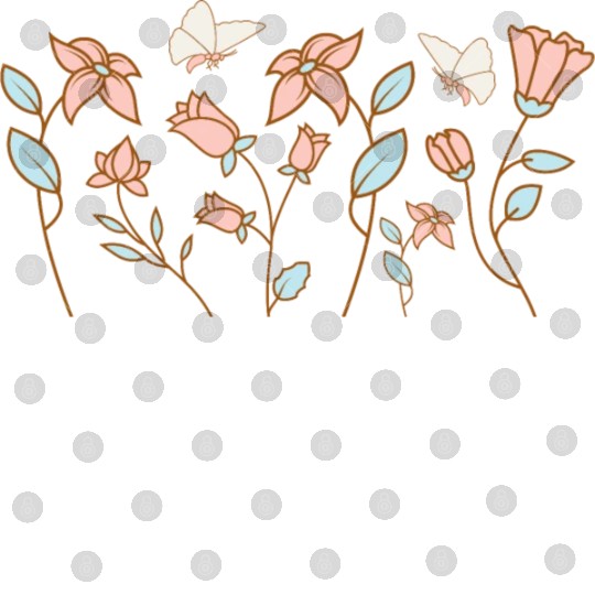 Flowers & Butterflies Digital Files