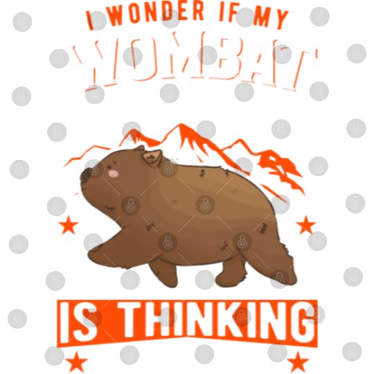 I Wonder If My Wombat Is Thinking About Me Too Digital Files