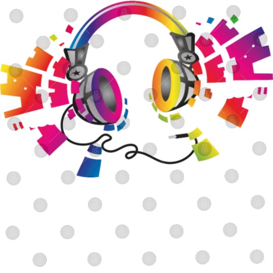 colorful headphone for music festival summer Digital Files