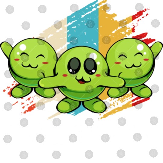 Peas Peas Thank You Cute Vegan Pun Digital Files