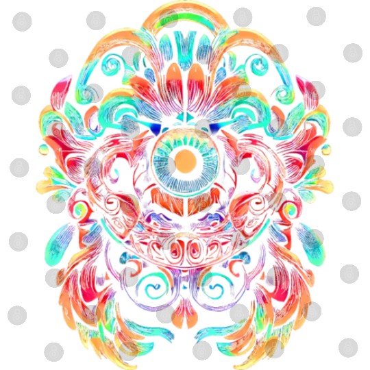 SKULL EYE OF HORUS METAL BALI GODS TATTOO BLACK Digital Files