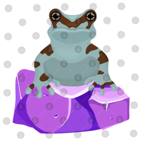 Frog Crystal Amethyst Gemstone For Toad Owners Digital Files