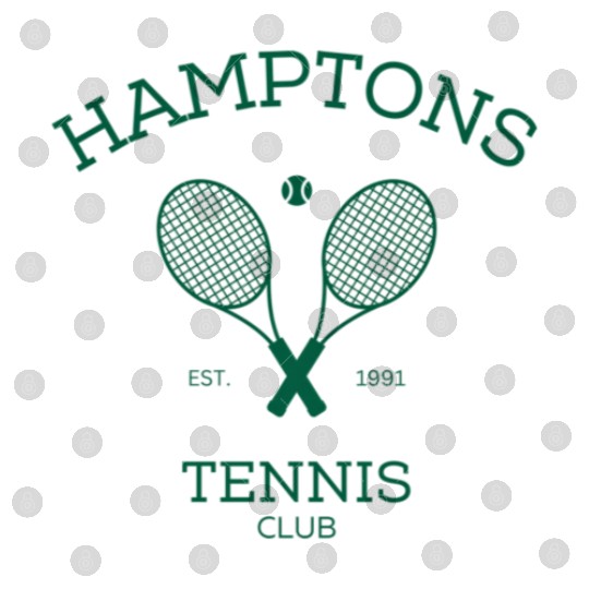 Hamptons New York Preppy Tennis Digital Files