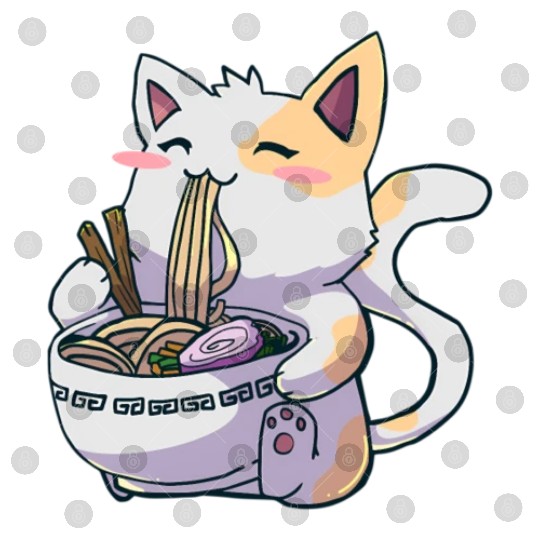 Ramen Anime Kawaii Neko Cat Digital Files