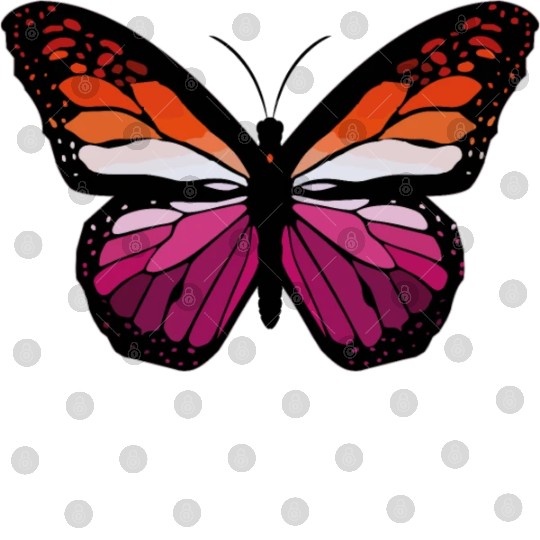 Lesbian Monarch Butterfly Sticker Digital Files