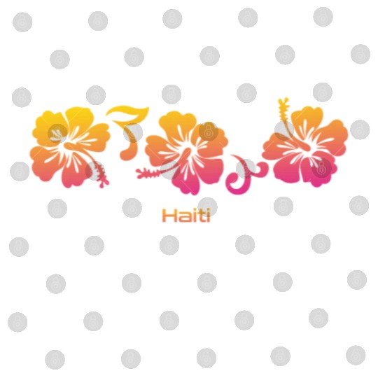 Haiti Hibiscus Souvenir Vacation Digital Files