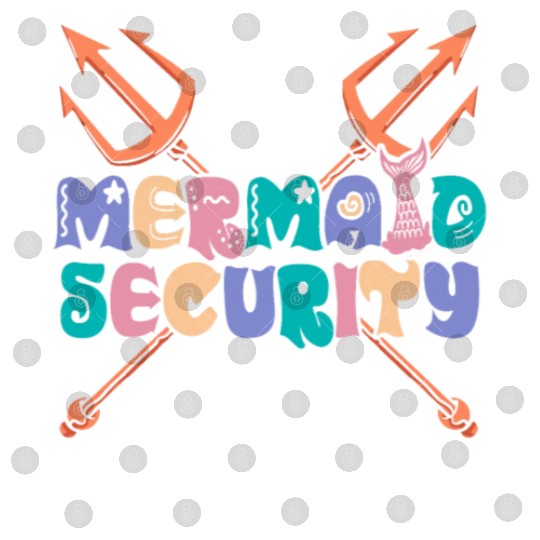Mermaid Security Spear Decorations Fantasy Mermaid Digital Files