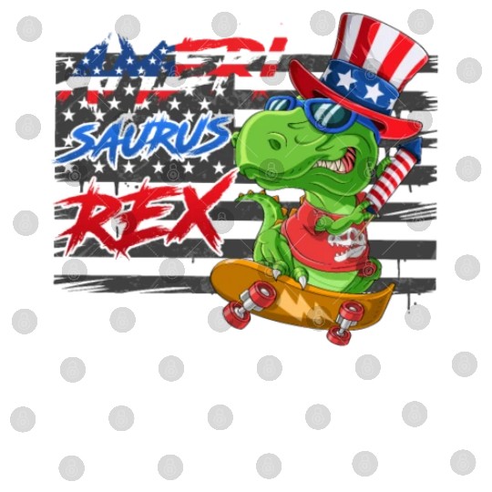 Amerisaurus Rex America Party Independence Day Digital Files