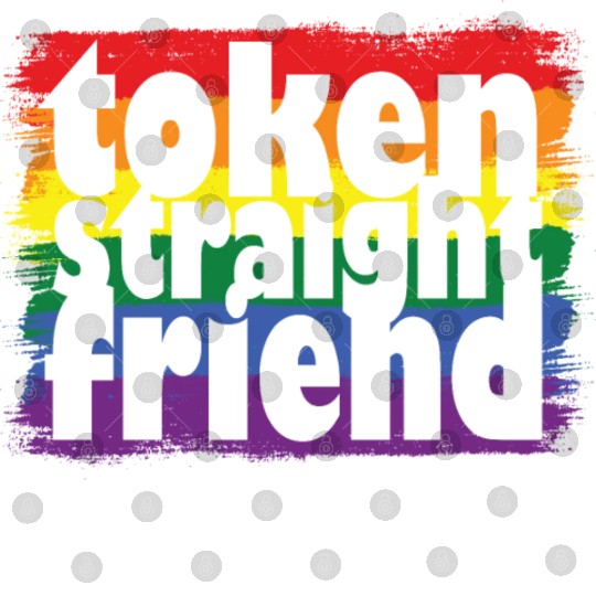 Proud LGBTQ Ally Token Straight Friend Gay Pride Digital Files