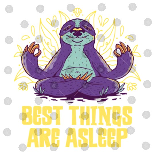 Best Things Are Asleep Sloth Sayings Lazy Quotes Digital Files
