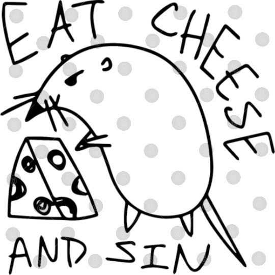Eat Cheese And Sin Funny Cheese Lover Digital Files