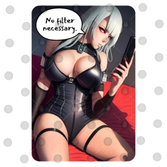 Cyberpunk Waifu Influencer Design 3 Digital Files