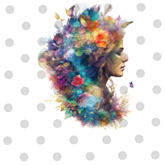 Color Me Creative: The Girl Coloring Illustration Digital Files