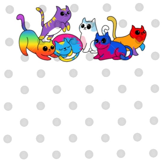 Pride Kittens LGBTQIA+ Cats Colorful Cat Digital Files
