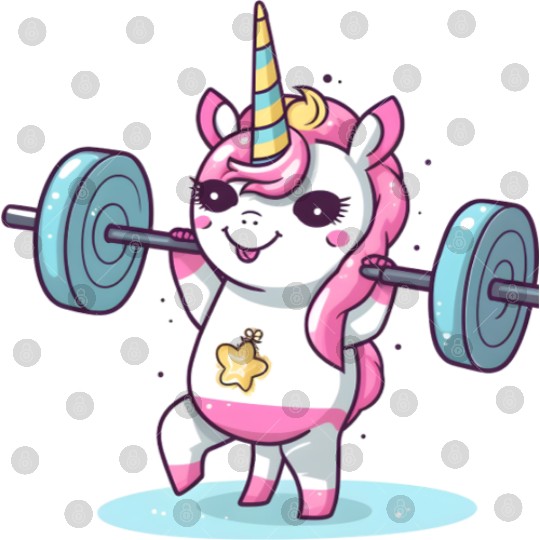 Unicorn Weighlifting Digital Files