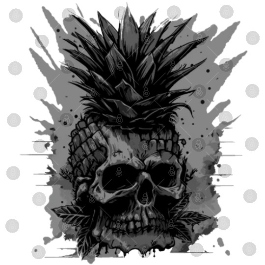 scary pineapple punk Digital Files