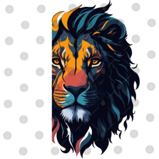 Be courageous, Be strong and courageous, Lion Head Digital Files