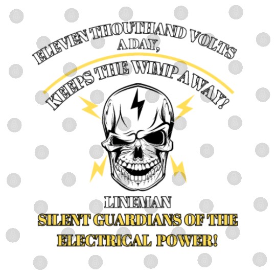 Lineman Sparky Humor Electricity explained Power Digital Files