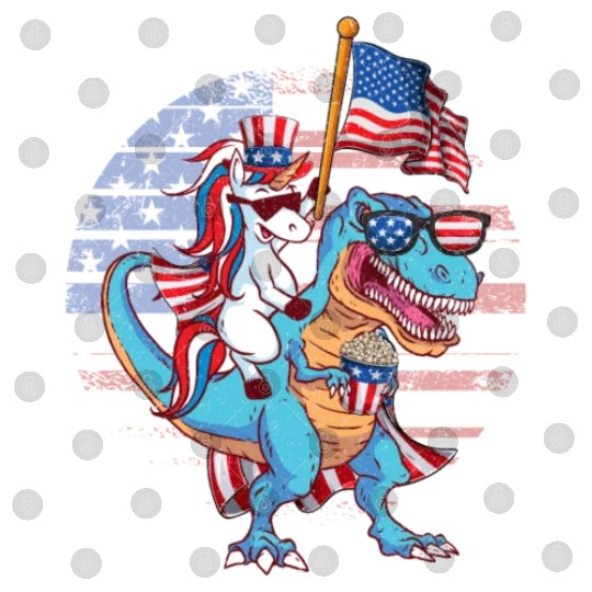 Amerisaurus Cat Lovers USA Party Independence Day Digital Files