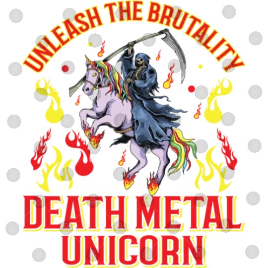 Goth Rock Satan Unicorn Festivals Death Metal Digital Files