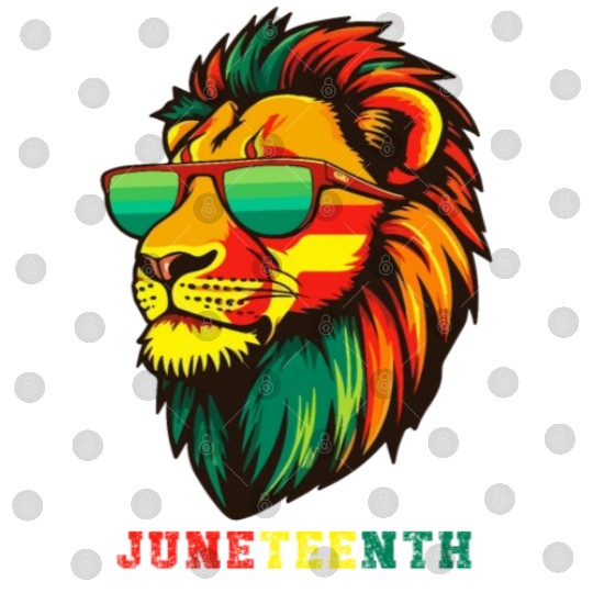 Lion Juneteenth African American Black History Digital Files