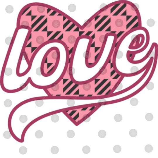 Buffalo Plaid Heart Love Valentine days travel Digital Files