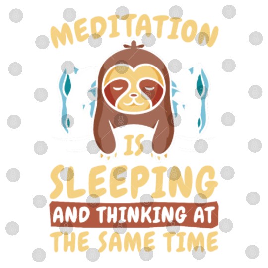 Sloth Meditation Sloth Yoga Digital Files