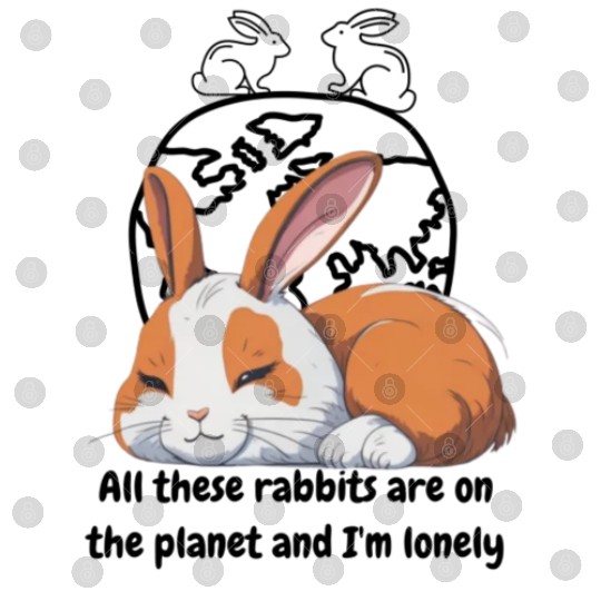 Lonely rabbit Digital Files