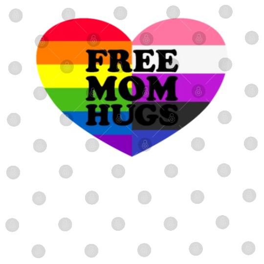 Free Mom Hugs Gay Pride Genderfluid Flag Digital Files