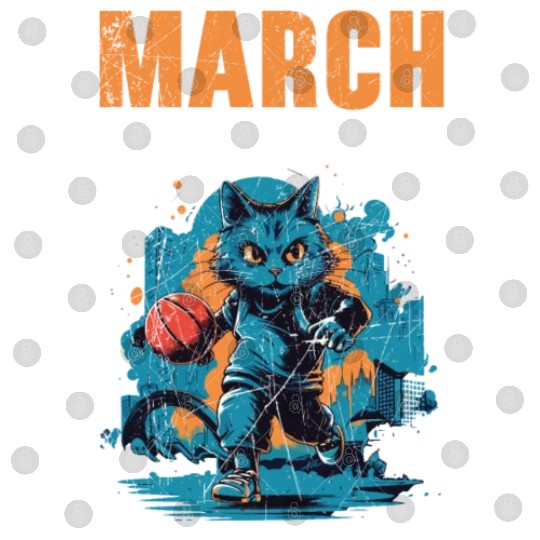 Basketball Cat Basketball Player I Love Basketball Digital Files