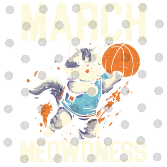 Basketball Cat Basketball Player I Love Basketball Digital Files