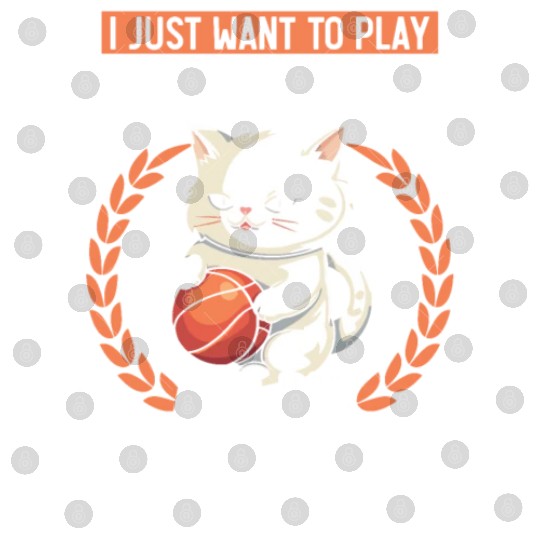 Basketball Cat Basketball Player I Love Basketball Digital Files