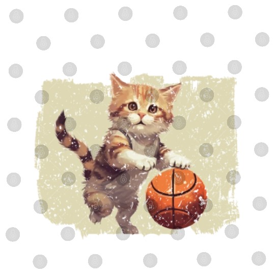 Basketball Cat Basketball Player I Love Basketball Digital Files