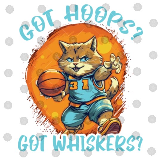 Basketball Cat Basketball Player I Love Basketball Digital Files
