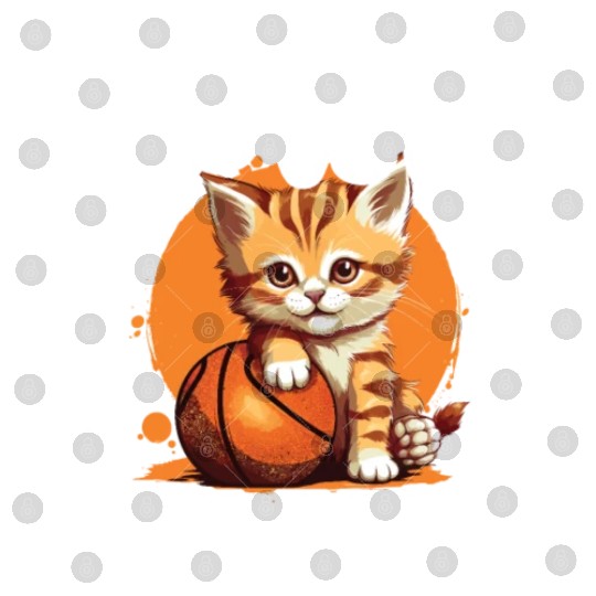 Basketball Cat Basketball Player I Love Basketball Digital Files