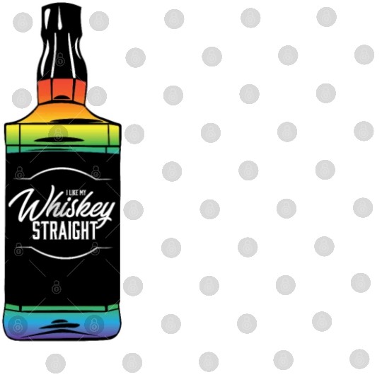 Proud Ally LGBT I Like My Bourbon Straight LGBTQ Digital Files