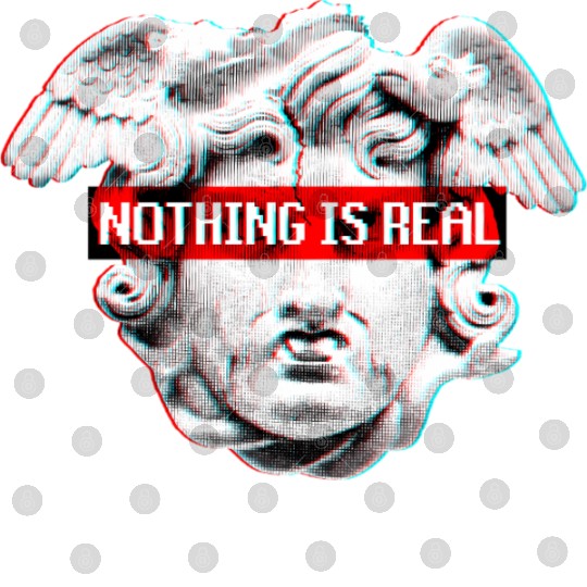 Vaporwave Nothing Is Real Glitch 80s 90s Digital Files