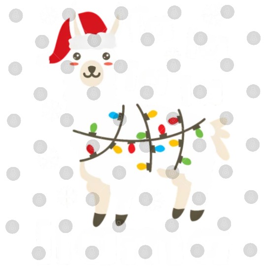 Fa La La Llama Falala Kawaii Snow Lamb Digital Files