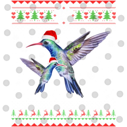 Hummingbird Farm Santa In Snow Ugly Digital Files