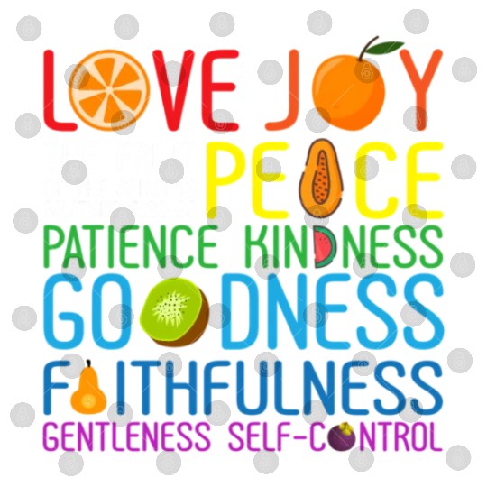 Love Joy The Fruit Of The Spirit Is Peace Patience Digital Files