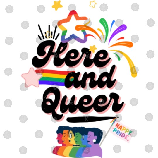 Here and Queer: Bold Pride Month Digital Files for LGBTQ+