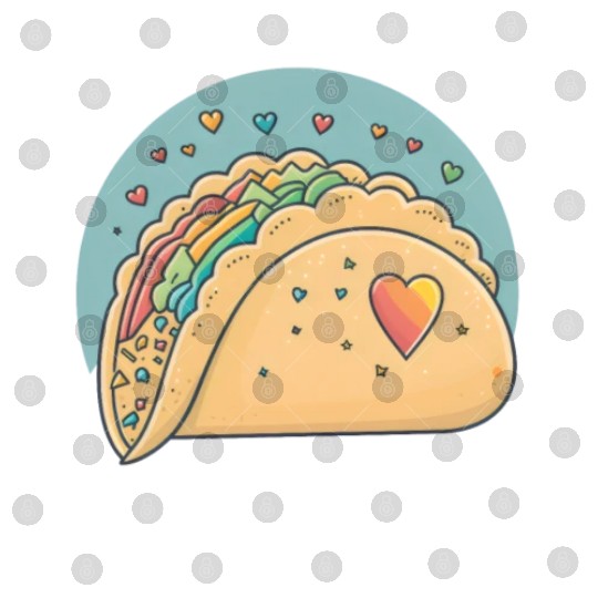 Taco-Lover I Love Tacos Heart Spicy Foodie Digital Files