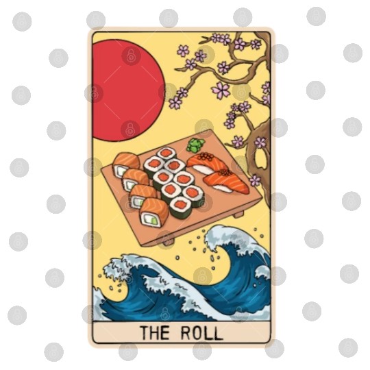 Tarot Card Reader Sushi Lover Sushi Eater Japanese Digital Files