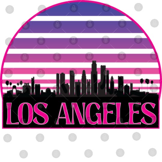 LOSANGELES CIRCLE striped Digital Files