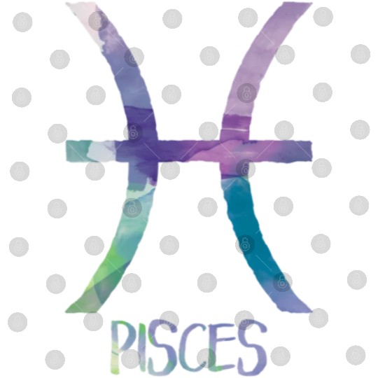 Pisces Zodiac Symbol Astrology Fish Water Sign Digital Files